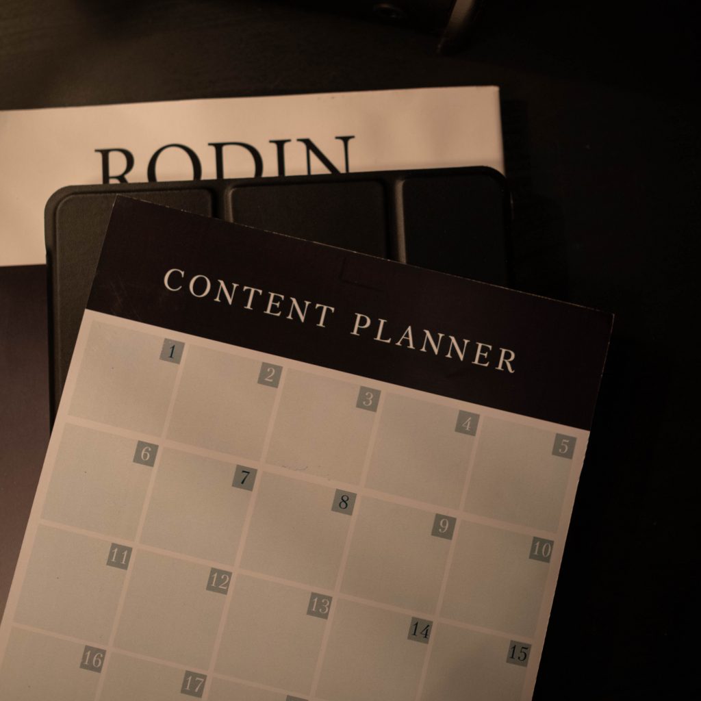 Content calendar